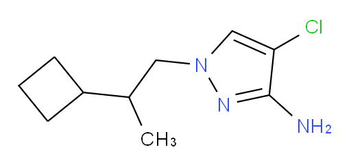 4-chloro-1-(2-cyclobutylpropyl)-1H-pyrazol-3-amine