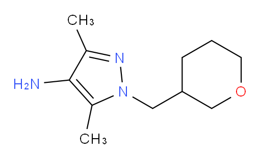 3,5-dimethyl-1-[(oxan-3-yl)methyl]-1H-pyrazol-4-amine