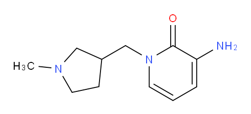 3-amino-1-[(1-methylpyrrolidin-3-yl)methyl]-1,2-dihydropyridin-2-one