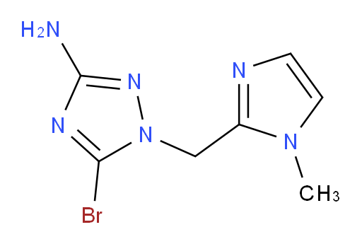 5-bromo-1-[(1-methyl-1H-imidazol-2-yl)methyl]-1H-1,2,4-triazol-3-amine