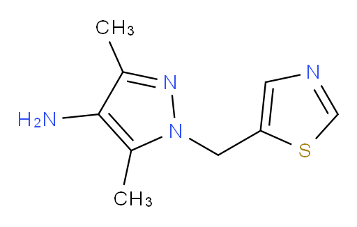 3,5-dimethyl-1-[(1,3-thiazol-5-yl)methyl]-1H-pyrazol-4-amine