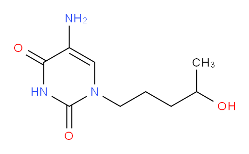 5-amino-1-(4-hydroxypentyl)-1,2,3,4-tetrahydropyrimidine-2,4-dione