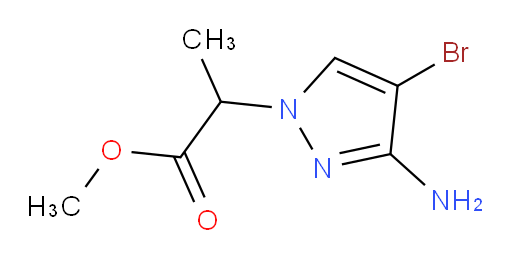 methyl 2-(3-amino-4-bromo-1H-pyrazol-1-yl)propanoate