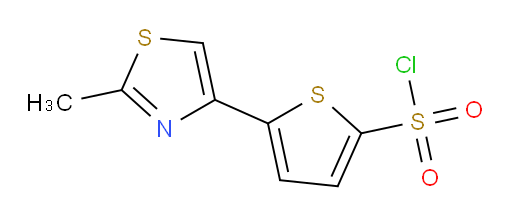 5-(2-methyl-1,3-thiazol-4-yl)thiophene-2-sulfonyl chloride
