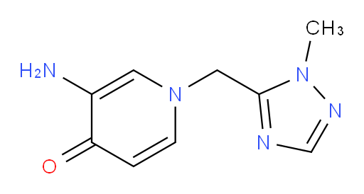 3-amino-1-[(1-methyl-1H-1,2,4-triazol-5-yl)methyl]-1,4-dihydropyridin-4-one