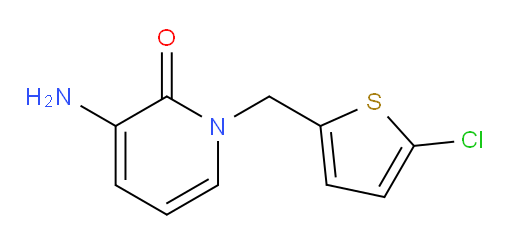 3-amino-1-[(5-chlorothiophen-2-yl)methyl]-1,2-dihydropyridin-2-one