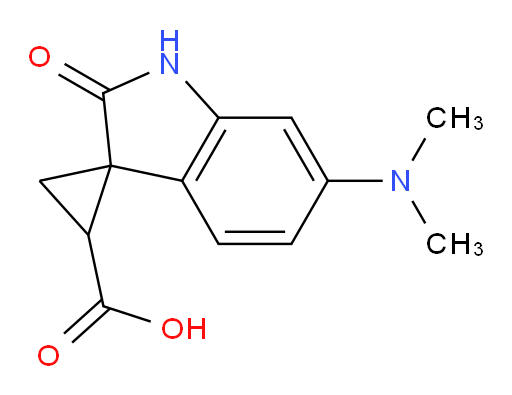 6'-(dimethylamino)-2'-oxo-1',2'-dihydrospiro[cyclopropane-1,3'-indole]-2-carboxylic acid