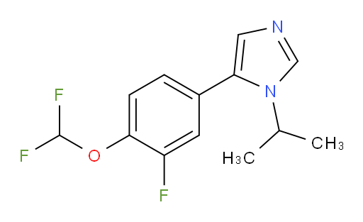 5-[4-(difluoromethoxy)-3-fluorophenyl]-1-(propan-2-yl)-1H-imidazole