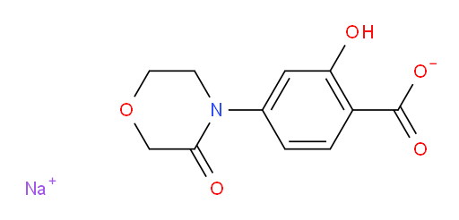 sodium 2-hydroxy-4-(3-oxomorpholin-4-yl)benzoate