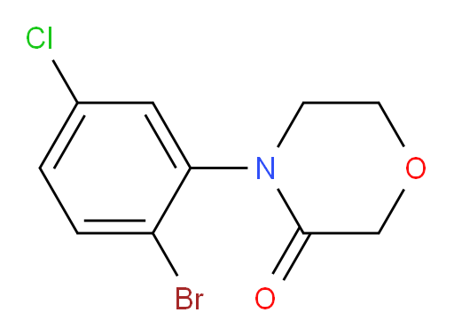 4-(2-bromo-5-chlorophenyl)morpholin-3-one