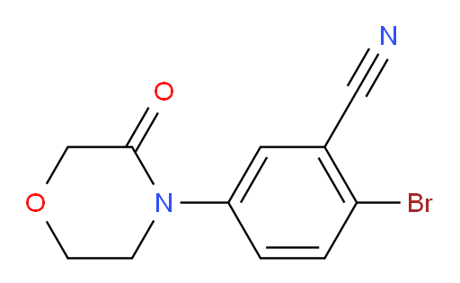 2-bromo-5-(3-oxomorpholin-4-yl)benzonitrile