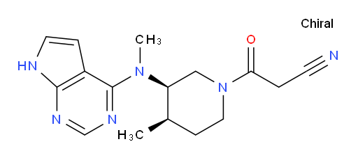 3-((3R,4R)-4-methyl-3-(methyl(7H-pyrrolo[2,3-d]pyrimidin-4-yl)amino)piperidin-1-yl)-3-oxo-propanenitrile