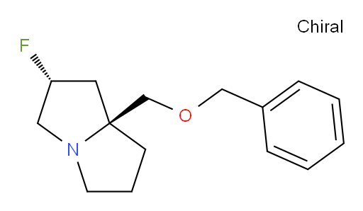 (2R,7aS)-7a-((benzyloxy)methyl)-2-fluorohexahydro-1H-pyrrolizine