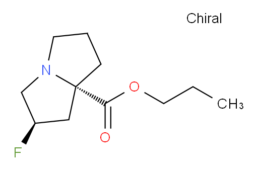 (2R,7aS)-propyl 2-fluorohexahydro-1H-pyrrolizine-7a-carboxylate