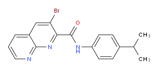 3-bromo-N-(4-isopropylphenyl)-1,8-naphthyridine-2-carboxamide