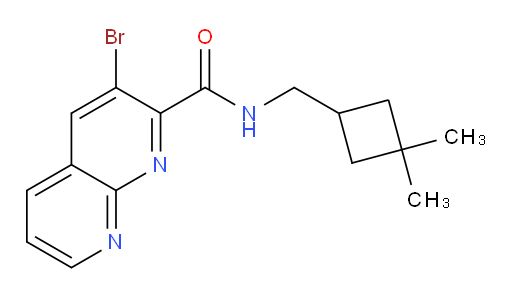 3-bromo-N-((3,3-dimethylcyclobutyl)methyl)-1,8-naphthyridine-2-carboxamide