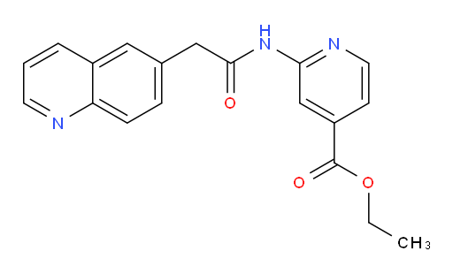 ethyl 2-(2-(quinolin-6-yl)acetamido)isonicotinate