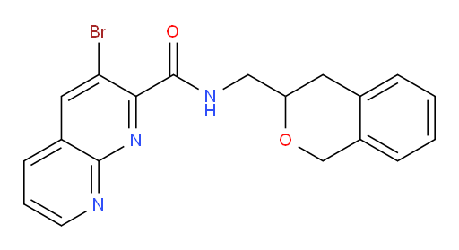 3-bromo-N-(isochroman-3-ylmethyl)-1,8-naphthyridine-2-carboxamide