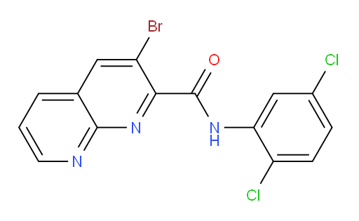 3-bromo-N-(2,5-dichlorophenyl)-1,8-naphthyridine-2-carboxamide