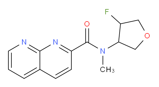 N-(4-fluorotetrahydrofuran-3-yl)-N-methyl-1,8-naphthyridine-2-carboxamide