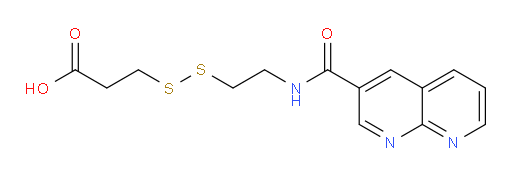 3-((2-(1,8-naphthyridine-3-carboxamido)ethyl)disulfanyl)propanoic acid