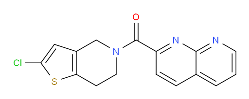 (2-chloro-6,7-dihydrothieno[3,2-c]pyridin-5(4H)-yl)(1,8-naphthyridin-2-yl)methanone