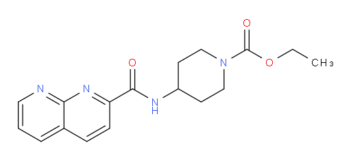 ethyl 4-(1,8-naphthyridine-2-carboxamido)piperidine-1-carboxylate