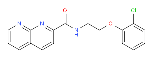 N-(2-(2-chlorophenoxy)ethyl)-1,8-naphthyridine-2-carboxamide