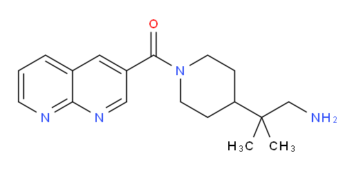 (4-(1-amino-2-methylpropan-2-yl)piperidin-1-yl)(1,8-naphthyridin-3-yl)methanone