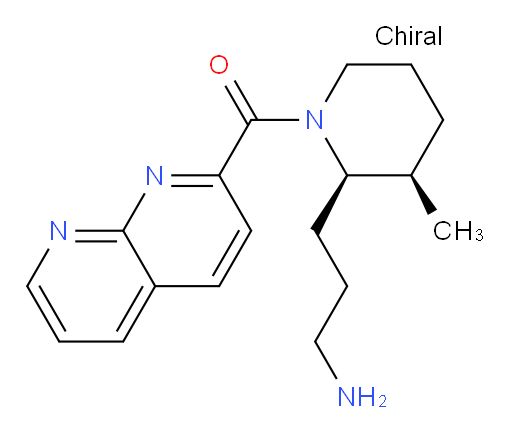 ((2R,3R)-2-(3-aminopropyl)-3-methylpiperidin-1-yl)(1,8-naphthyridin-2-yl)methanone