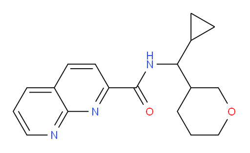 N-(cyclopropyl(tetrahydro-2H-pyran-3-yl)methyl)-1,8-naphthyridine-2-carboxamide