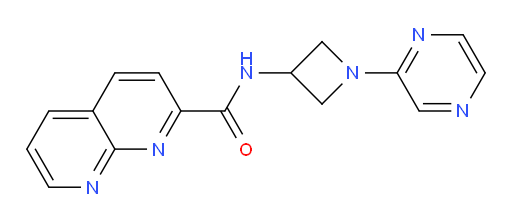 N-(1-(pyrazin-2-yl)azetidin-3-yl)-1,8-naphthyridine-2-carboxamide
