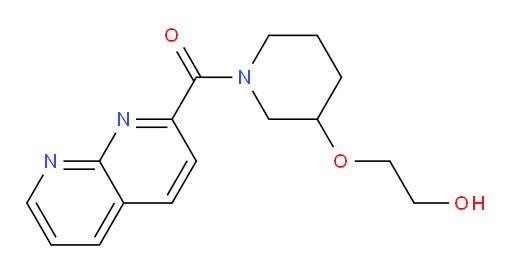(3-(2-hydroxyethoxy)piperidin-1-yl)(1,8-naphthyridin-2-yl)methanone