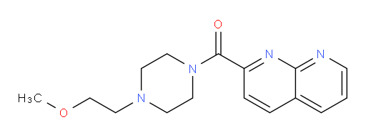 (4-(2-methoxyethyl)piperazin-1-yl)(1,8-naphthyridin-2-yl)methanone