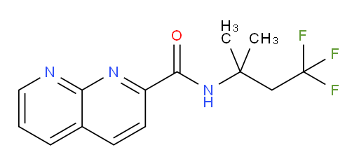 N-(4,4,4-trifluoro-2-methylbutan-2-yl)-1,8-naphthyridine-2-carboxamide