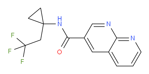 N-(1-(2,2,2-trifluoroethyl)cyclopropyl)-1,8-naphthyridine-3-carboxamide