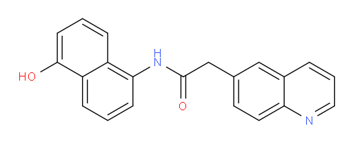N-(5-hydroxynaphthalen-1-yl)-2-(quinolin-6-yl)acetamide