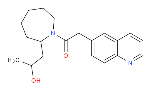 1-(2-(2-hydroxypropyl)azepan-1-yl)-2-(quinolin-6-yl)ethanone