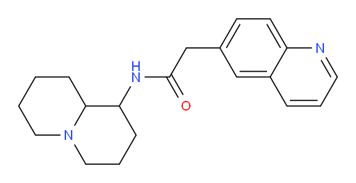 N-(octahydro-1H-quinolizin-1-yl)-2-(quinolin-6-yl)acetamide