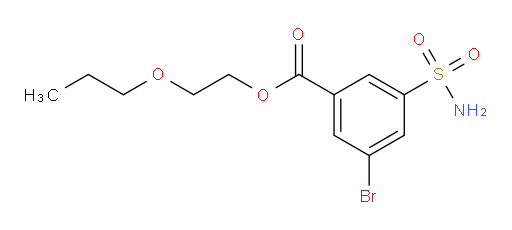 2-propoxyethyl 3-bromo-5-sulfamoylbenzoate