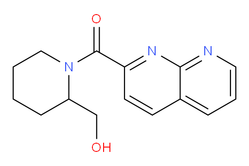 (2-(hydroxymethyl)piperidin-1-yl)(1,8-naphthyridin-2-yl)methanone