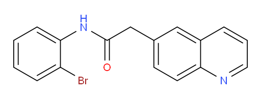 N-(2-bromophenyl)-2-(quinolin-6-yl)acetamide