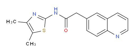 N-(4,5-dimethylthiazol-2-yl)-2-(quinolin-6-yl)acetamide
