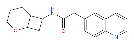 N-(2-oxabicyclo[4.2.0]octan-7-yl)-2-(quinolin-6-yl)acetamide