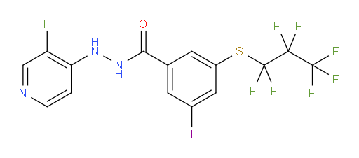 N'-(3-fluoropyridin-4-yl)-3-iodo-5-((perfluoropropyl)thio)benzohydrazide