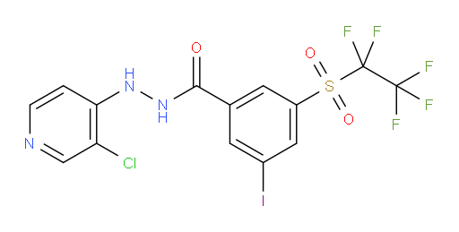 N'-(3-chloropyridin-4-yl)-3-iodo-5-((perfluoroethyl)sulfonyl)benzohydrazide