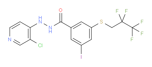 N'-(3-chloropyridin-4-yl)-3-iodo-5-((2,2,3,3,3-pentafluoropropyl)thio)benzohydrazide