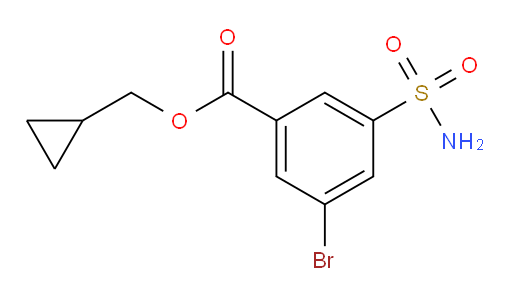 cyclopropylmethyl 3-bromo-5-sulfamoylbenzoate