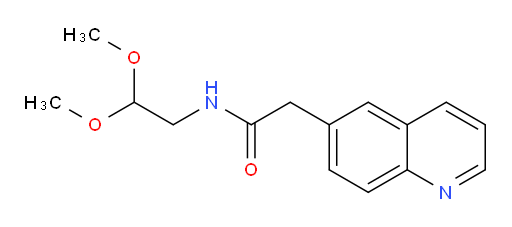 N-(2,2-dimethoxyethyl)-2-(quinolin-6-yl)acetamide