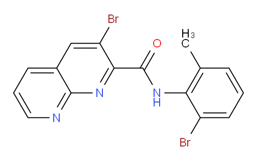 3-bromo-N-(2-bromo-6-methylphenyl)-1,8-naphthyridine-2-carboxamide